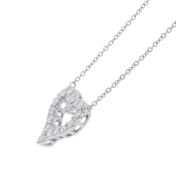 ティファニー ネックレス センチメンタル ハート ペンダント スモール ダイヤモンド 計0.54ct Pt950プラチナ 60007523 Tiffany&Co.