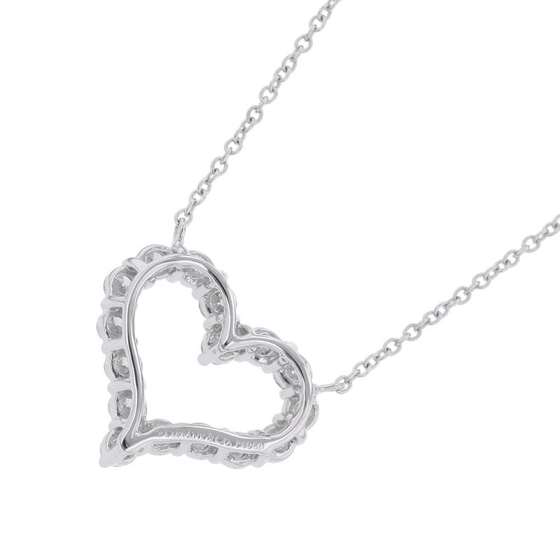 ティファニー ネックレス センチメンタル ハート ペンダント スモール ダイヤモンド 計0.54ct Pt950プラチナ 60007523 Tiffany&Co.