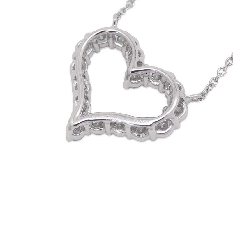 ティファニー ネックレス センチメンタル ハート ペンダント スモール ダイヤモンド 計0.54ct Pt950プラチナ 60007523 Tiffany&Co.