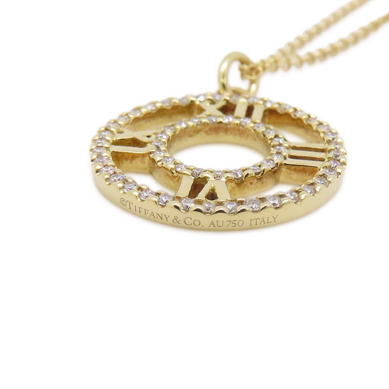 ティファニー ネックレス アトラス ダイヤモンド K18YGイエローゴールド Tiffany&Co. ペンダント サークル ジュエリー