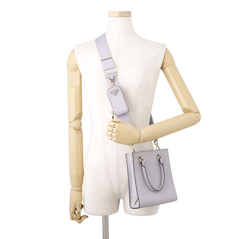 プラダ ハンドバッグ ミニ トライアングルロゴ レザー 1BA333 PRADA 2wayショルダーバッグ