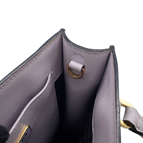 プラダ ハンドバッグ ミニ トライアングルロゴ レザー 1BA333 PRADA 2wayショルダーバッグ