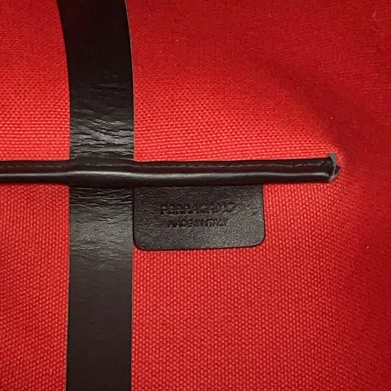 サルヴァトーレ・フェラガモ  トートバッグ ガンチーニ  キャンバス レザー 24 1345/00 Ferragamo バッグ