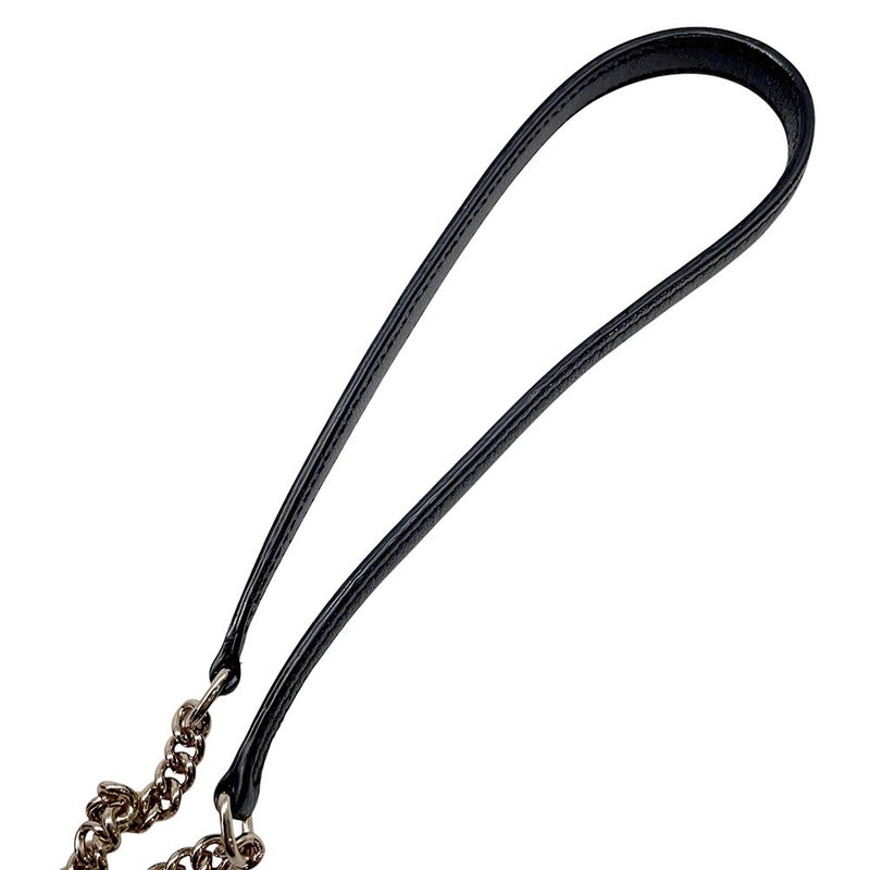 ジミーチュウ チェーンショルダーバッグ ロゴ レザー JIMMY CHOO バッグ 黒