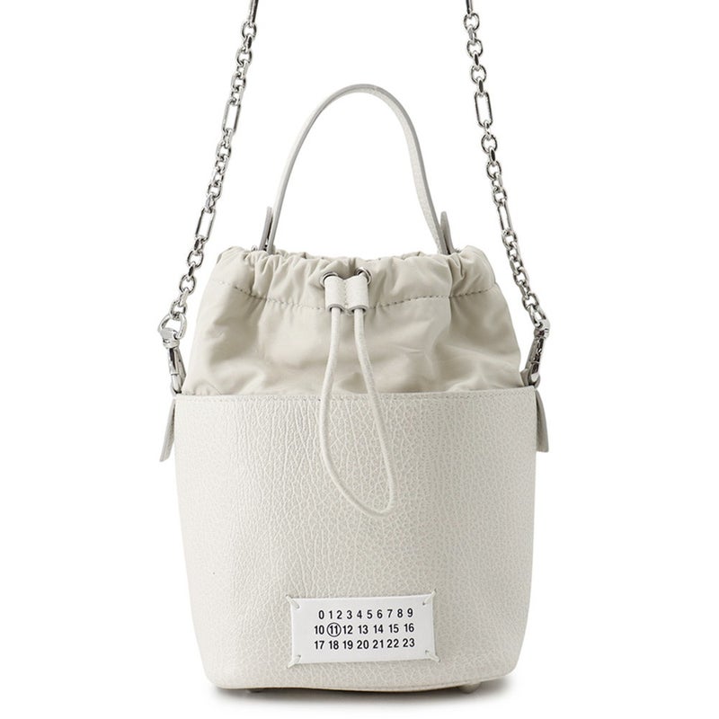 メゾンマルジェラ ハンドバッグ 5AC マイクロ レザー S61WG0035 Maison Margiela 2wayショルダー 白