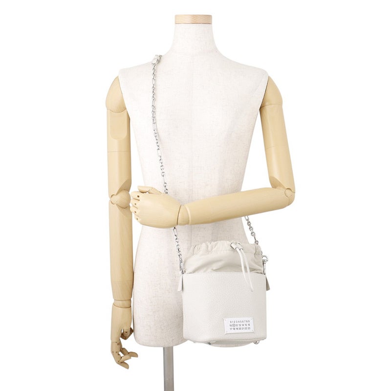 メゾンマルジェラ ハンドバッグ 5AC マイクロ レザー S61WG0035 Maison Margiela 2wayショルダー 白