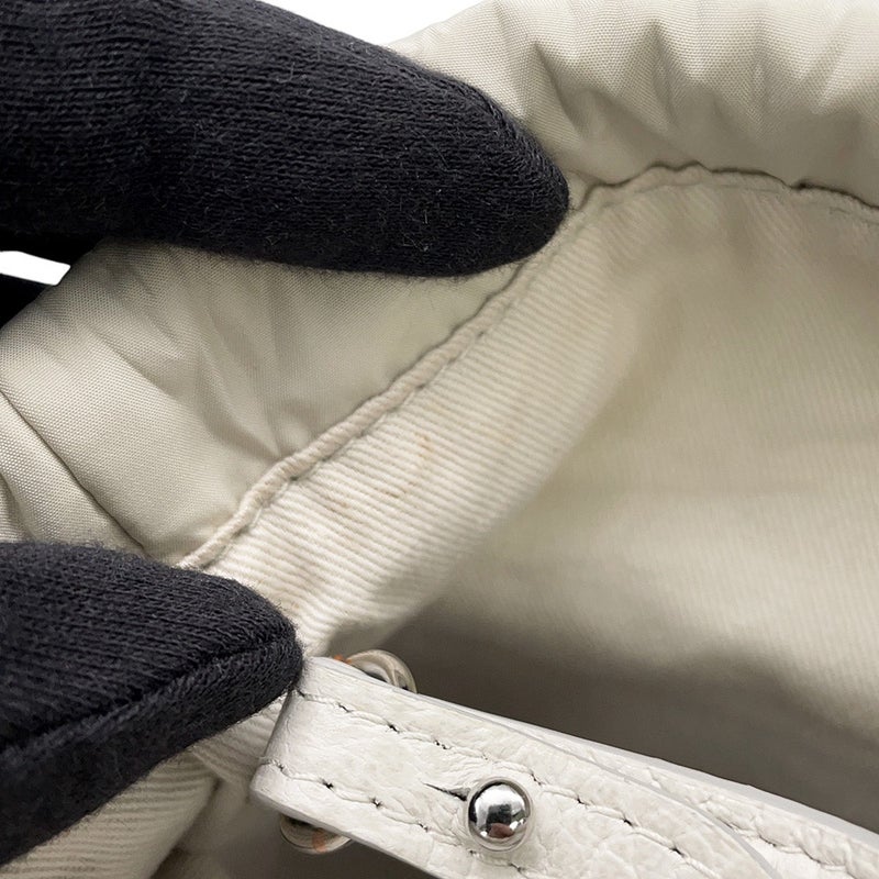 メゾンマルジェラ ハンドバッグ 5AC マイクロ レザー S61WG0035 Maison Margiela 2wayショルダー 白