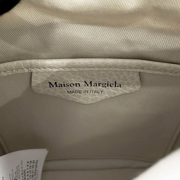 メゾンマルジェラ ハンドバッグ 5AC マイクロ レザー S61WG0035 Maison Margiela 2wayショルダー 白