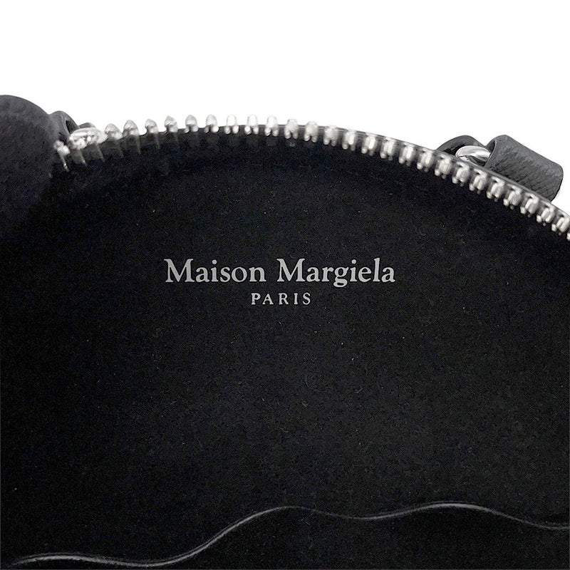 メゾンマルジェラ ショルダーバッグ 4ステッチ ラウンド レザー Maison Margiela ポーチ 黒