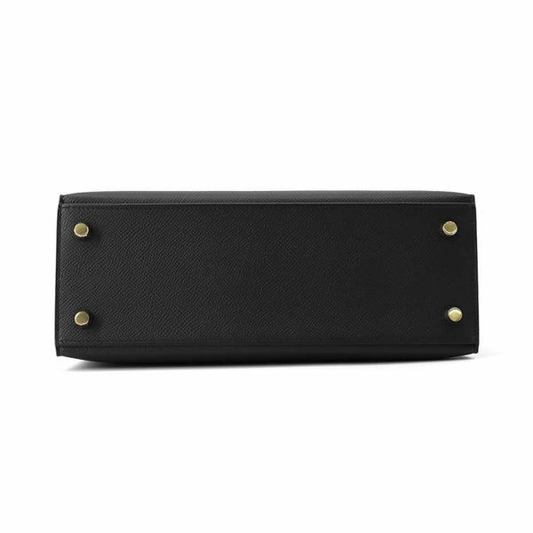 エルメス ハンドバッグ ケリー25 外縫い ブラック/ゴールド金具 エプソン W刻印 HERMES Kelly 2wayバッグ
