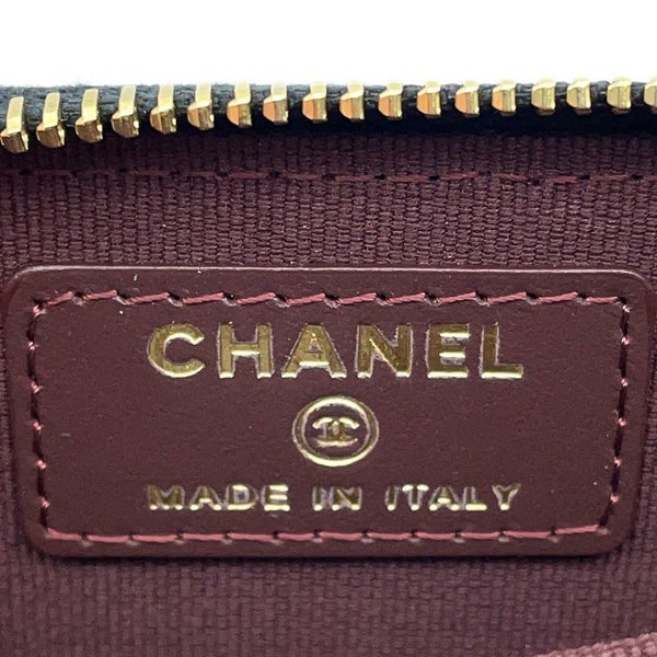 シャネル コインケース クラシック ジップコインパース マトラッセ ココマーク キャビアスキン AP0216 CHANEL カードケース 黒