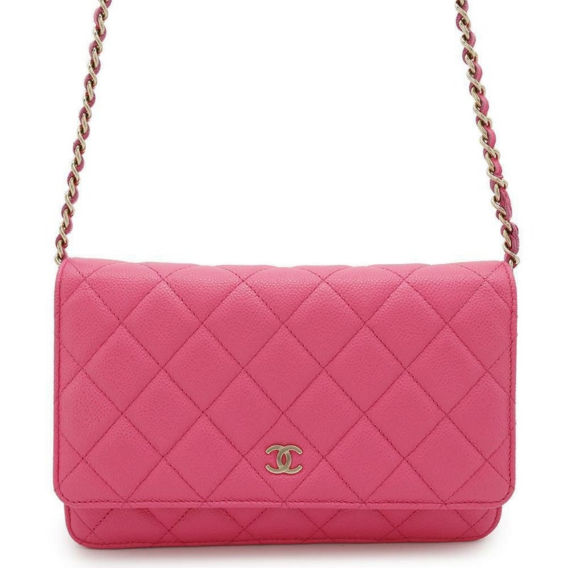 シャネル チェーンウォレット クラシック マトラッセ ココマーク キャビアスキン AP0250 CHANEL 財布