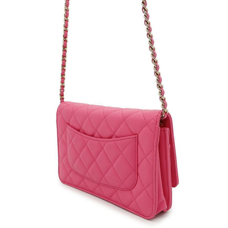 シャネル チェーンウォレット クラシック マトラッセ ココマーク キャビアスキン AP0250 CHANEL 財布