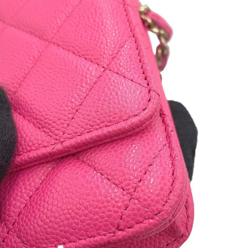 シャネル チェーンウォレット クラシック マトラッセ ココマーク キャビアスキン AP0250 CHANEL 財布