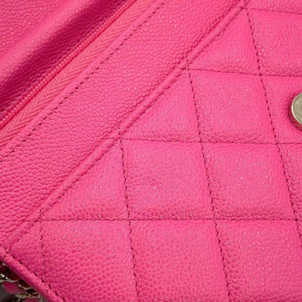 シャネル チェーンウォレット クラシック マトラッセ ココマーク キャビアスキン AP0250 CHANEL 財布