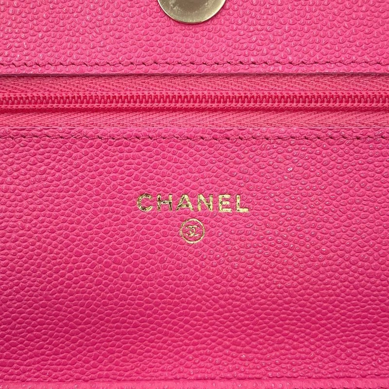 シャネル チェーンウォレット クラシック マトラッセ ココマーク キャビアスキン AP0250 CHANEL 財布