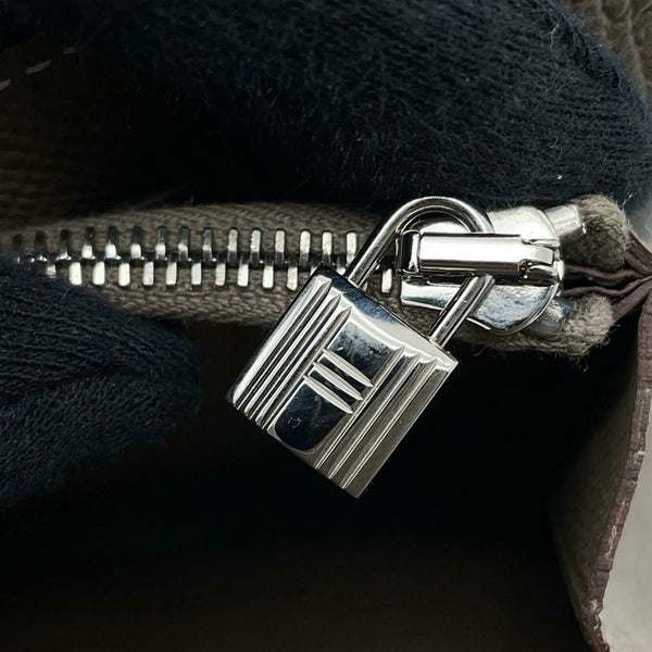 エルメス 長財布 ケリーウォレット ロング エトゥープ/シルバー金具 エプソン Y刻印 財布