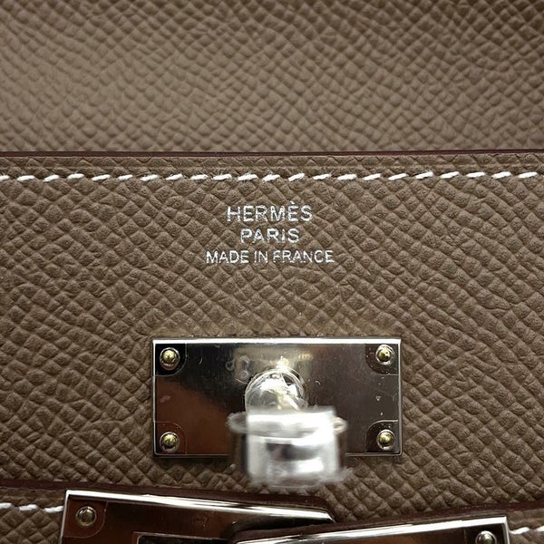 エルメス 長財布 ケリーウォレット ロング エトゥープ/シルバー金具 エプソン Y刻印 財布