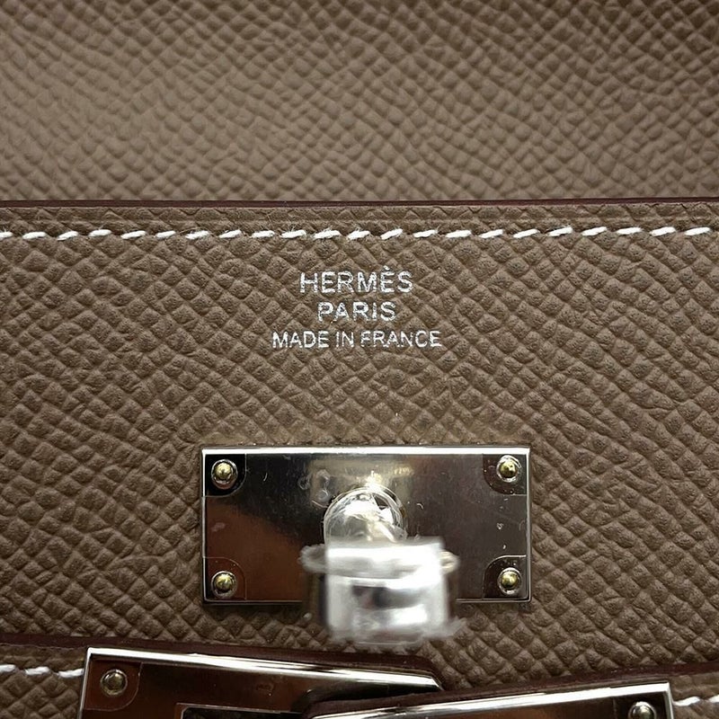 エルメス 長財布 ケリーウォレット ロング エトゥープ/シルバー金具 エプソン Y刻印 財布