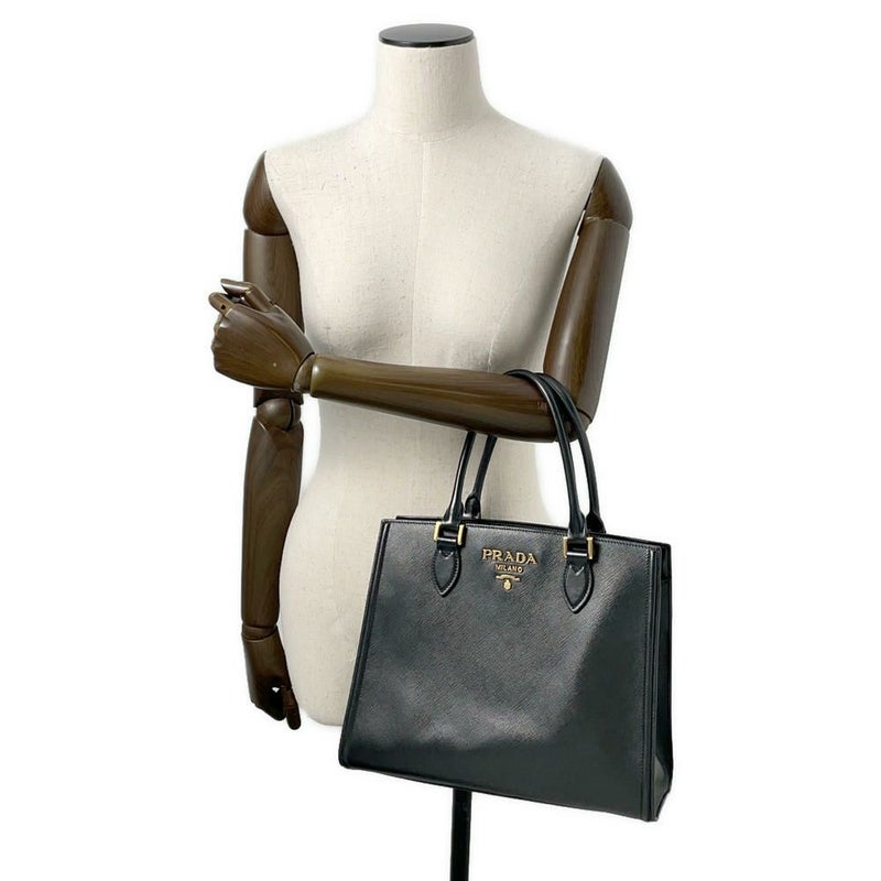 プラダ トートバッグ サフィアーノレザー 1BA227 PRADA 2wayショルダーバッグ 黒