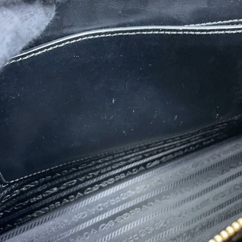 プラダ トートバッグ サフィアーノレザー 1BA227 PRADA 2wayショルダーバッグ 黒