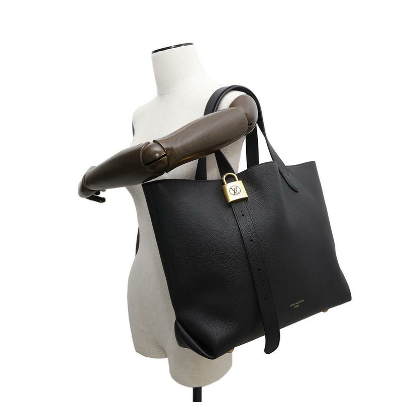 ルイヴィトン トートバッグ ロウキー・カバMM グレインカーフレザー M25341 LOUIS VUITTON ブラック 黒