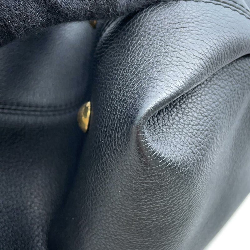 ルイヴィトン トートバッグ ロウキー・カバMM グレインカーフレザー M25341 LOUIS VUITTON ブラック 黒