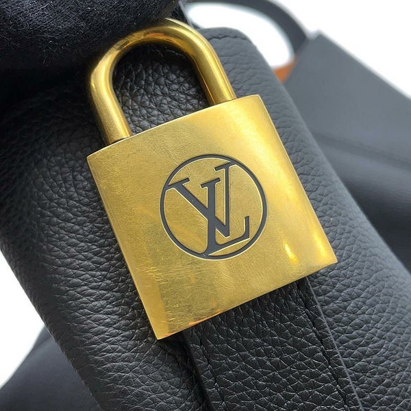 ルイヴィトン トートバッグ ロウキー・カバMM グレインカーフレザー M25341 LOUIS VUITTON ブラック 黒