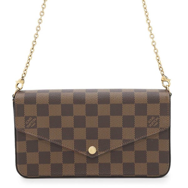 ルイヴィトン チェーンウォレット ダミエ・エベヌ ポシェット・フェリシー N40492 LOUIS VUITTON