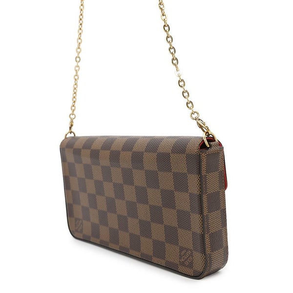 ルイヴィトン チェーンウォレット ダミエ・エベヌ ポシェット・フェリシー N40492 LOUIS VUITTON