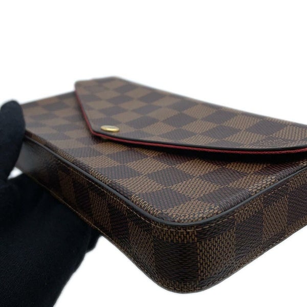 ルイヴィトン チェーンウォレット ダミエ・エベヌ ポシェット・フェリシー N40492 LOUIS VUITTON
