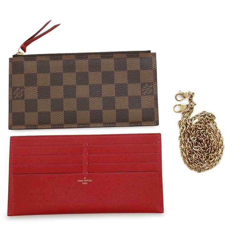 ルイヴィトン チェーンウォレット ダミエ・エベヌ ポシェット・フェリシー N40492 LOUIS VUITTON