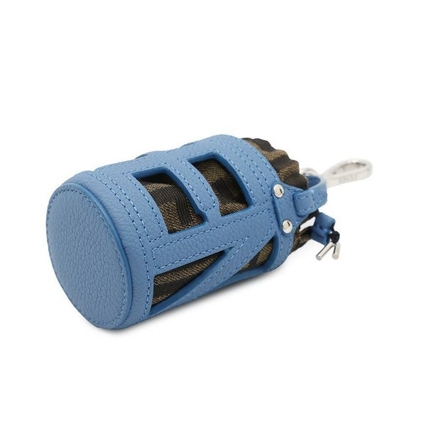 フェンディ バッグチャーム ズッカ柄 バケットモチーフ キャンバス レザー 7AS158 FENDI キーホルダー