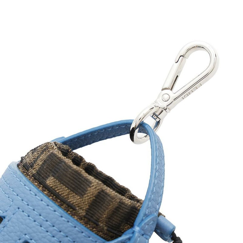 フェンディ バッグチャーム ズッカ柄 バケットモチーフ キャンバス レザー 7AS158 FENDI キーホルダー