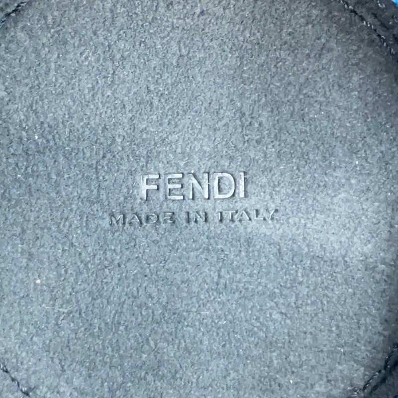 フェンディ バッグチャーム ズッカ柄 バケットモチーフ キャンバス レザー 7AS158 FENDI キーホルダー