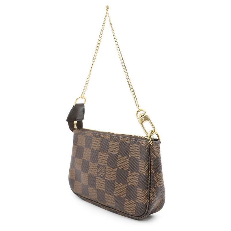 ルイヴィトン ポーチ ダミエ・エベヌ ミニ・ポシェット・アクセソワール N58009 LOUIS VUITTON ヴィトン アクセサリーポーチ