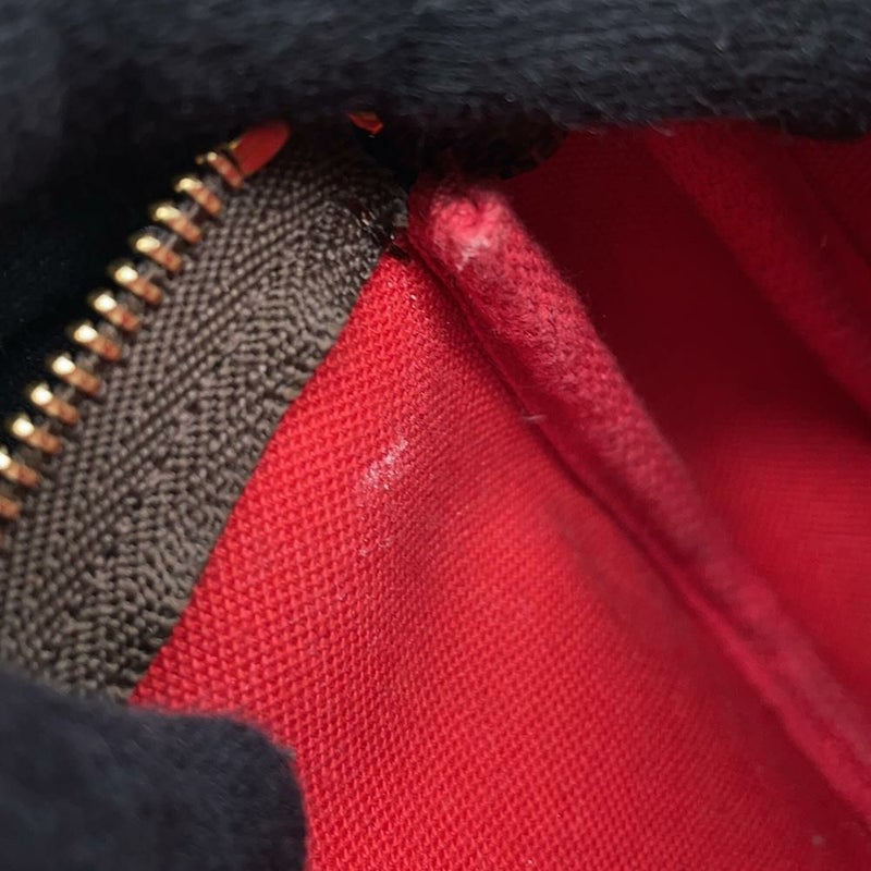 ルイヴィトン ポーチ ダミエ・エベヌ ミニ・ポシェット・アクセソワール N58009 LOUIS VUITTON ヴィトン アクセサリーポーチ