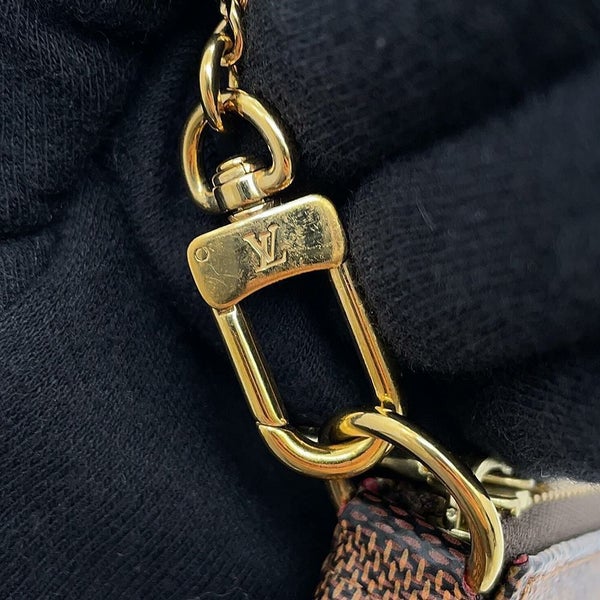 ルイヴィトン ポーチ ダミエ・エベヌ ミニ・ポシェット・アクセソワール N58009 LOUIS VUITTON ヴィトン アクセサリーポーチ