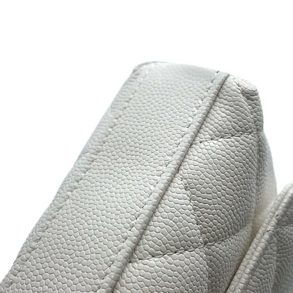 シャネル ハンドバッグ ココハンドル マトラッセ マイクロ キャビアスキン AP4245 CHANEL 2wayチェーンショルダーバッグ 白