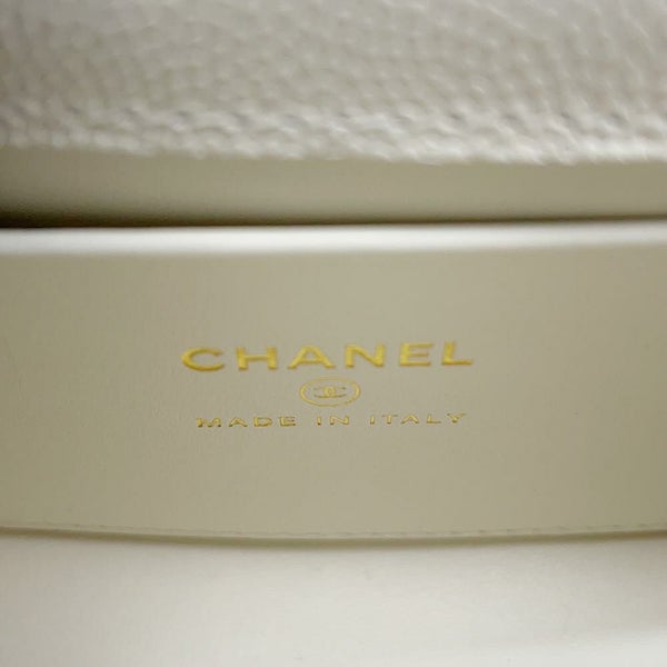 シャネル ハンドバッグ ココハンドル マトラッセ マイクロ キャビアスキン AP4245 CHANEL 2wayチェーンショルダーバッグ 白