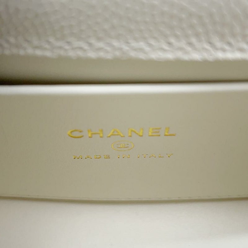 シャネル ハンドバッグ ココハンドル マトラッセ マイクロ キャビアスキン AP4245 CHANEL 2wayチェーンショルダーバッグ 白