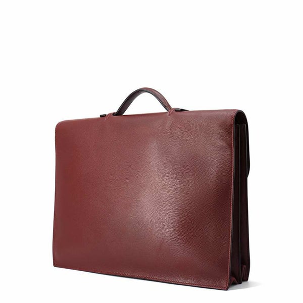 エルメス ビジネスバッグ サックアデペッシュ38 ルージュアッシュ/ゴールド金具 クシュベル □E刻印 メンズ