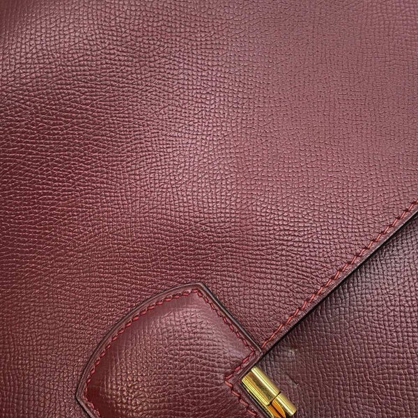 エルメス ビジネスバッグ サックアデペッシュ38 ルージュアッシュ/ゴールド金具 クシュベル □E刻印 メンズ