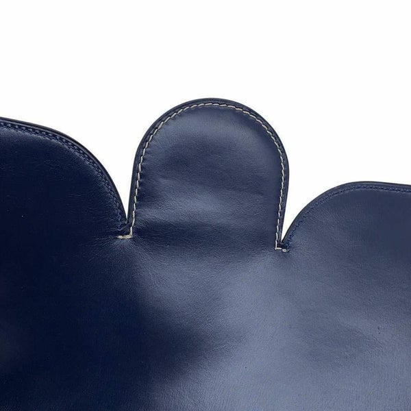 エルメス クラッチバッグ ファコ ネイビー ボックスカーフ 〇J刻印 HERMES メンズ バッグ