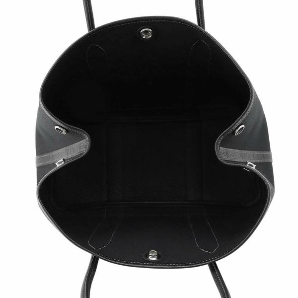 エルメス トートバッグ ガーデンパーティTPM ブラック/シルバー金具 トワルアッシュ/ネゴンダ □O刻印 HERMES Garden Party 黒