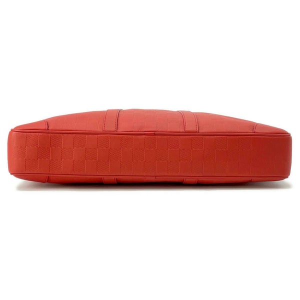 ルイヴィトン ビジネスバッグ ダミエ・アンフィニ ポルトドキュマン・ヴォワヤージュ PDV N41143 LOUIS VUITTON レッド