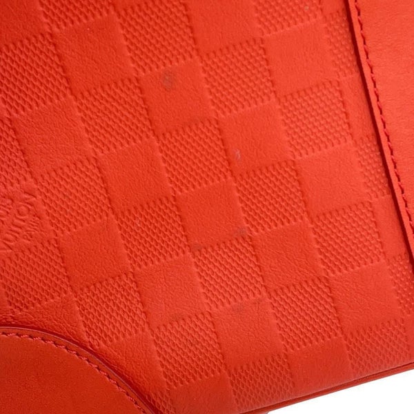 ルイヴィトン ビジネスバッグ ダミエ・アンフィニ ポルトドキュマン・ヴォワヤージュ PDV N41143 LOUIS VUITTON レッド