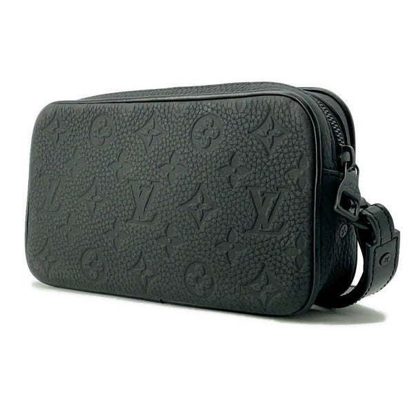 ルイヴィトン セカンドバッグ モノグラム・トリヨン ポシェット・ヴォルガ M55703 LOUIS VUITTON 黒 ブラック