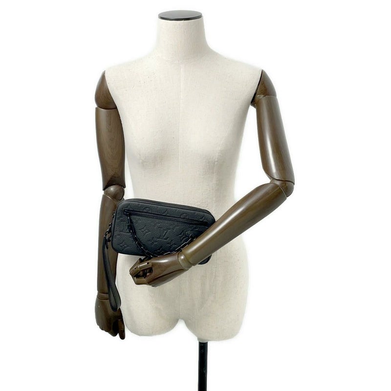 ルイヴィトン セカンドバッグ モノグラム・トリヨン ポシェット・ヴォルガ M55703 LOUIS VUITTON 黒 ブラック