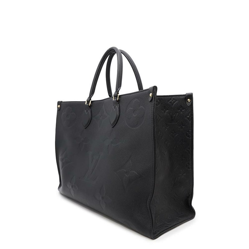 ルイヴィトン トートバッグ モノグラム・アンプラント オンザゴーGM M44925 LOUIS VUITTON 2wayショルダー 黒 ブラック